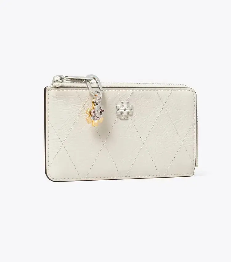 Charlie Quilted Zip Card Case