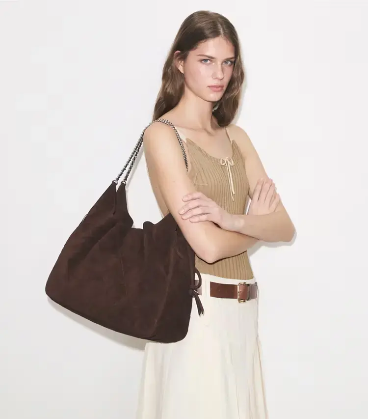 Large Fleming Suede Tote - Image 2