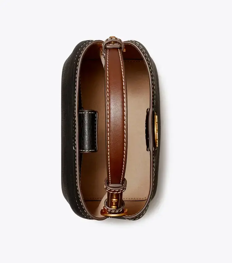 Leather Bucket Bag - Image 4