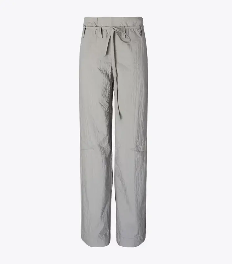 Wide-Leg Cotton Pant