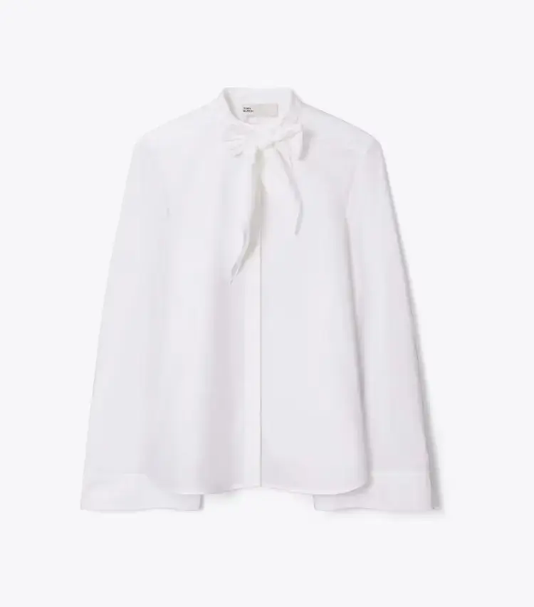 Cotton Bow Blouse