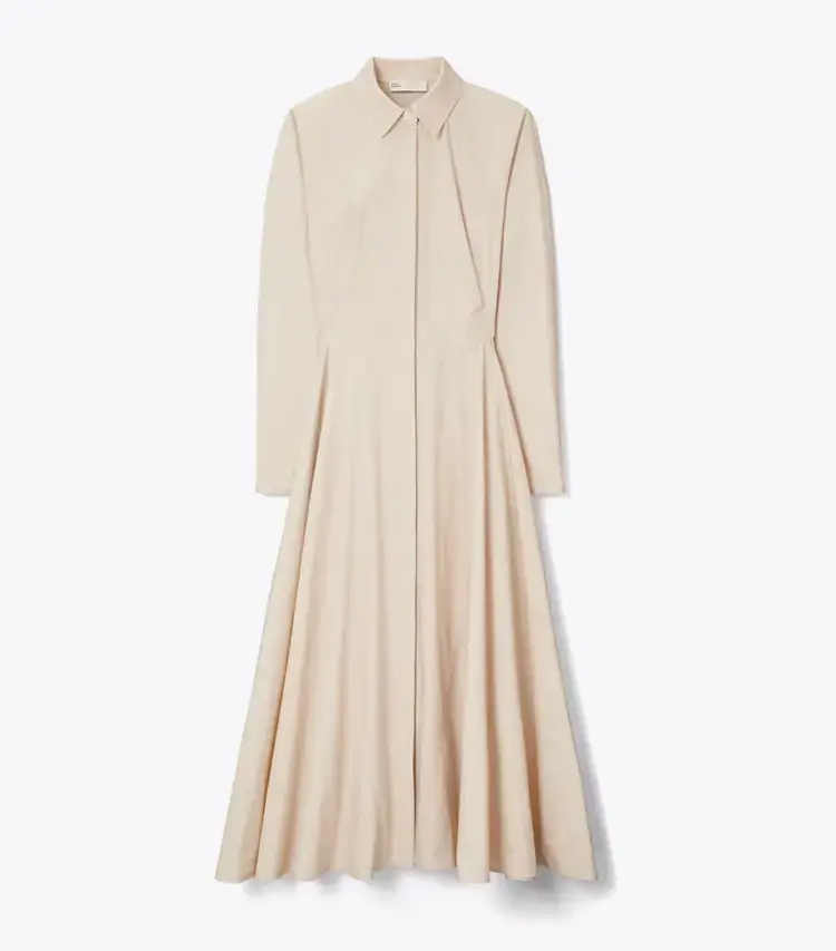 Cinched Cotton Shirtdress