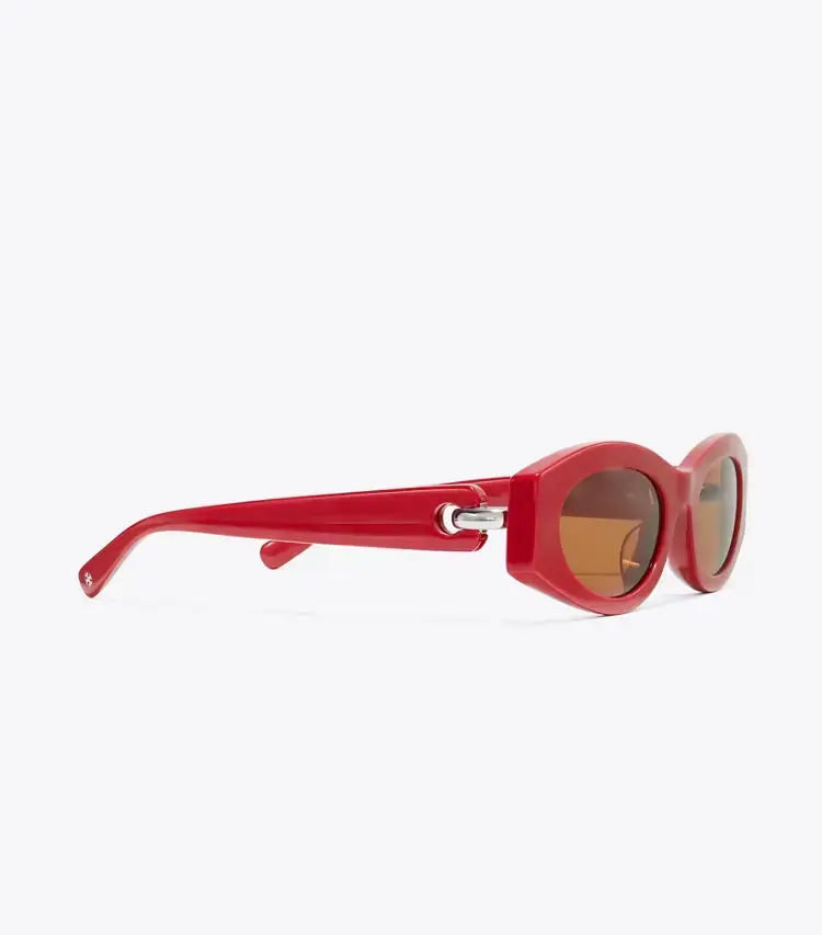 Pierced Oval Sunglasses - Image 2