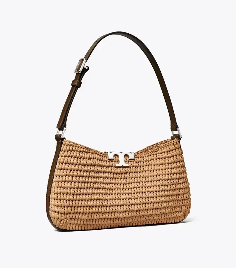 Eleanor Raffia Slim Shoulder Bag