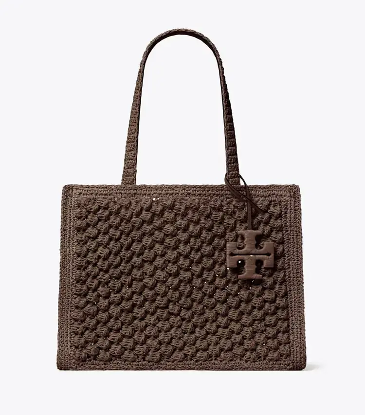 Small Ella Hand-Crocheted Popcorn Tote - Image 3
