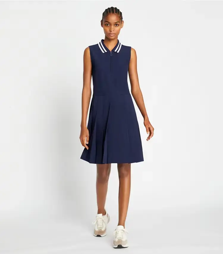 Performance Pleated Collar Golf Dress - Image 2