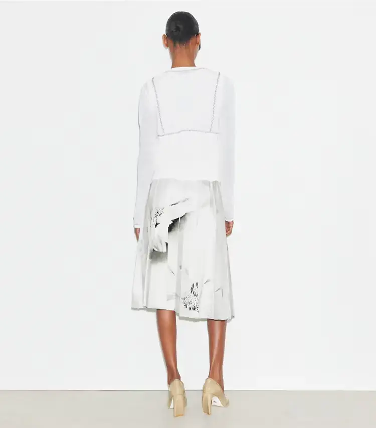 Printed Twill Skirt - Image 3