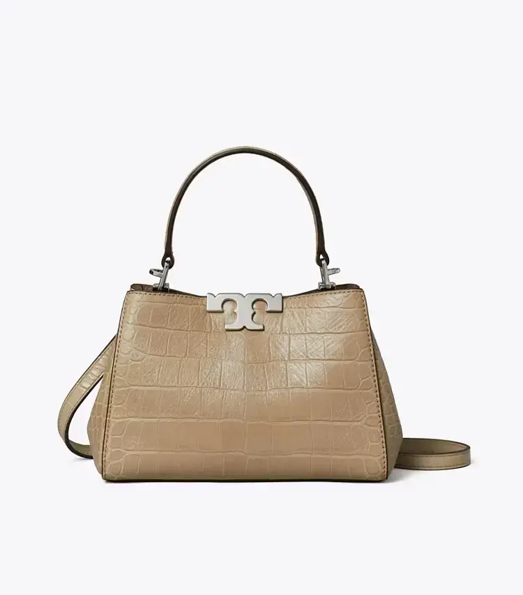 Mini Eleanor Soft Croc-Embossed Satchel - Image 3