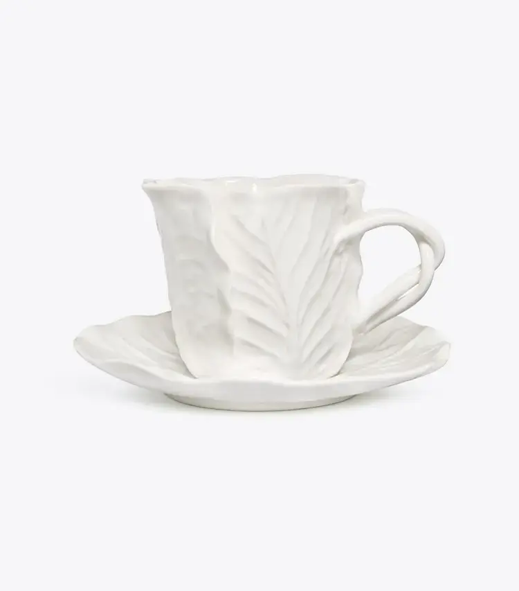 Lettuce Ware Cup & Saucer, Set Of 2