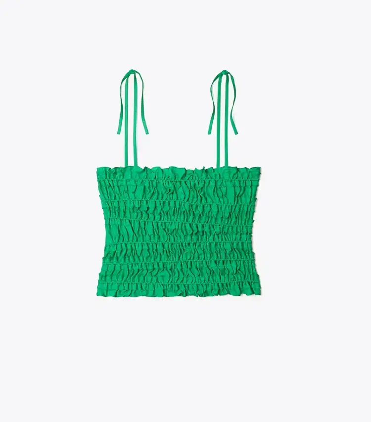 Smocked Viscose Top