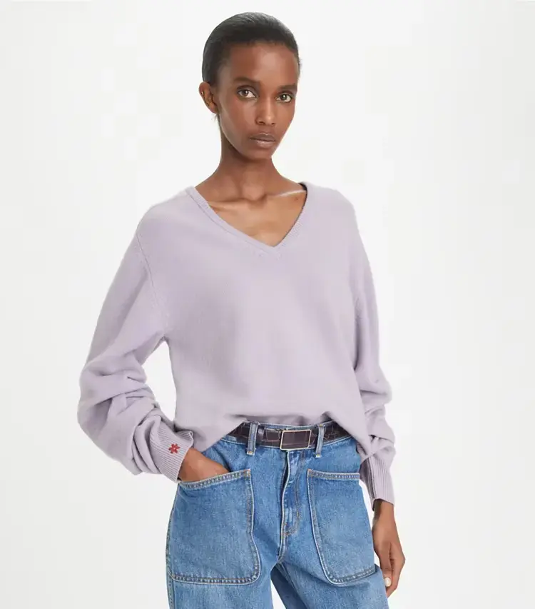 Wool V-Neck Sweater - Image 2