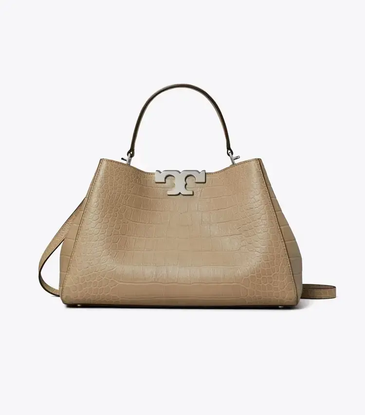 Eleanor Soft Croc-Embossed Satchel - Image 4