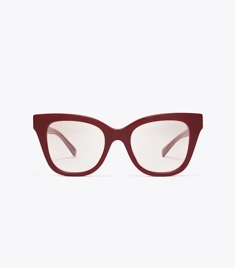 Pierced Oversized Cat-Eye Eyeglasses