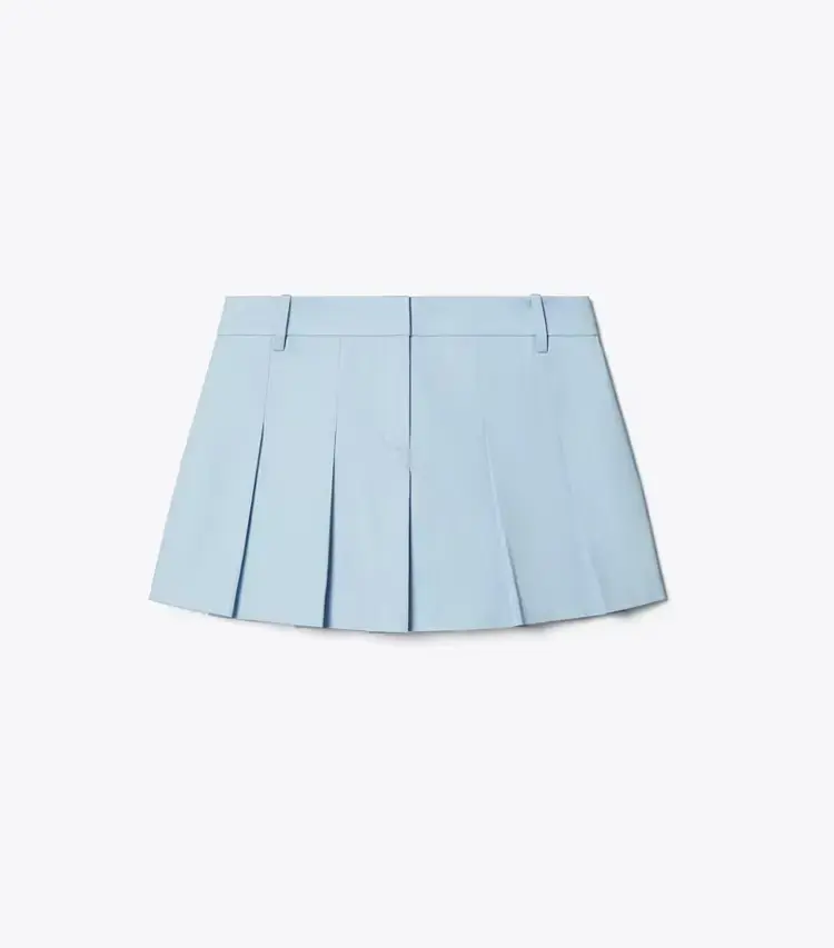 Micro Twill Pleated Short