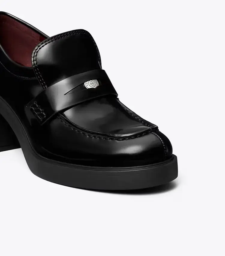 Classic Heeled Lug Loafer - Image 4