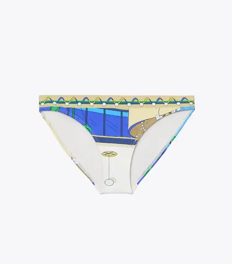 Printed Bikini Bottom