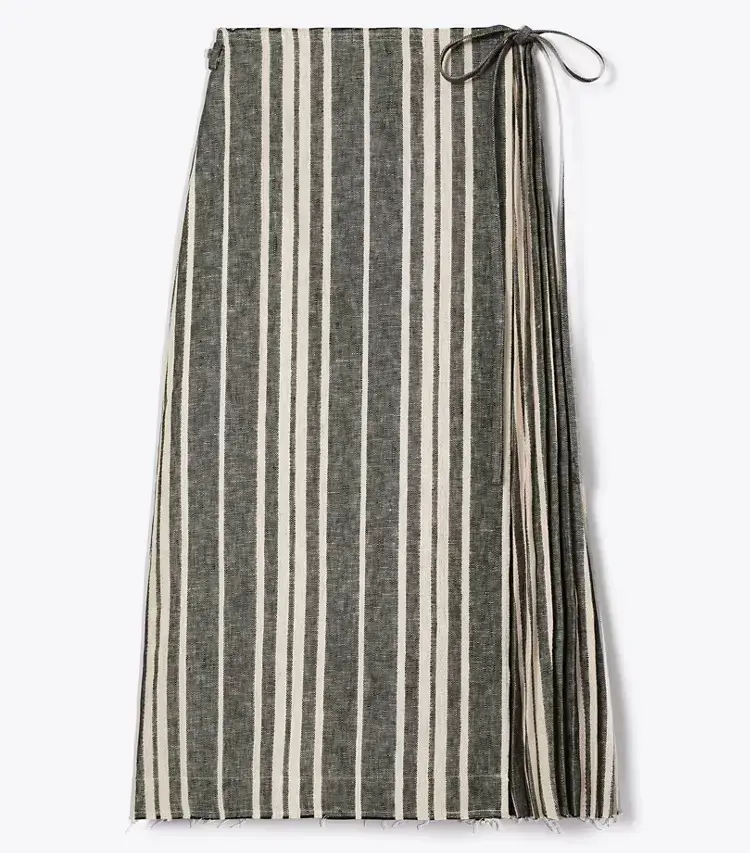 Linen Wrap Skirt