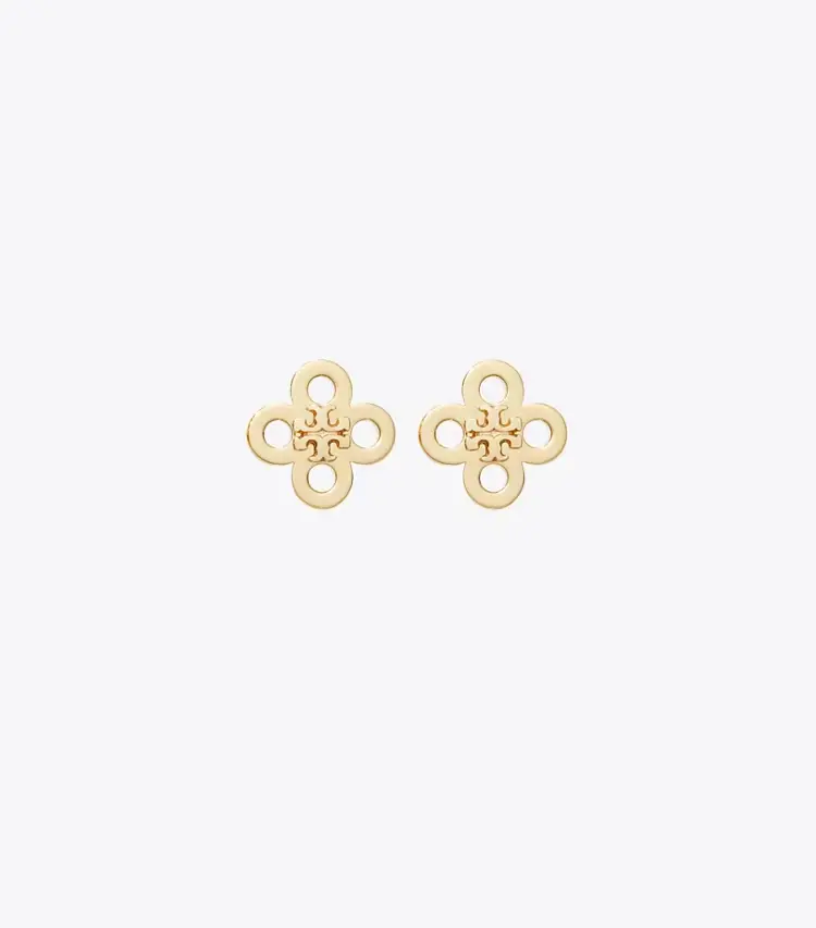 Forget Me Not Clover Stud Earring