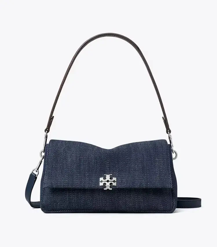 Small Charlie Denim Shoulder Bag - Image 4