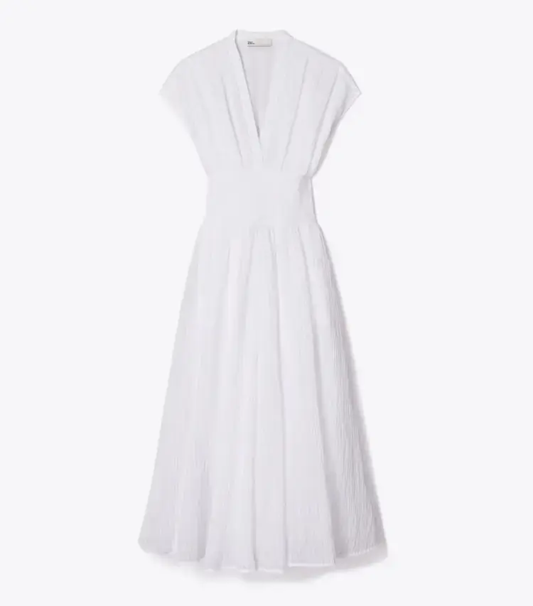 V-Neck Linen Dress