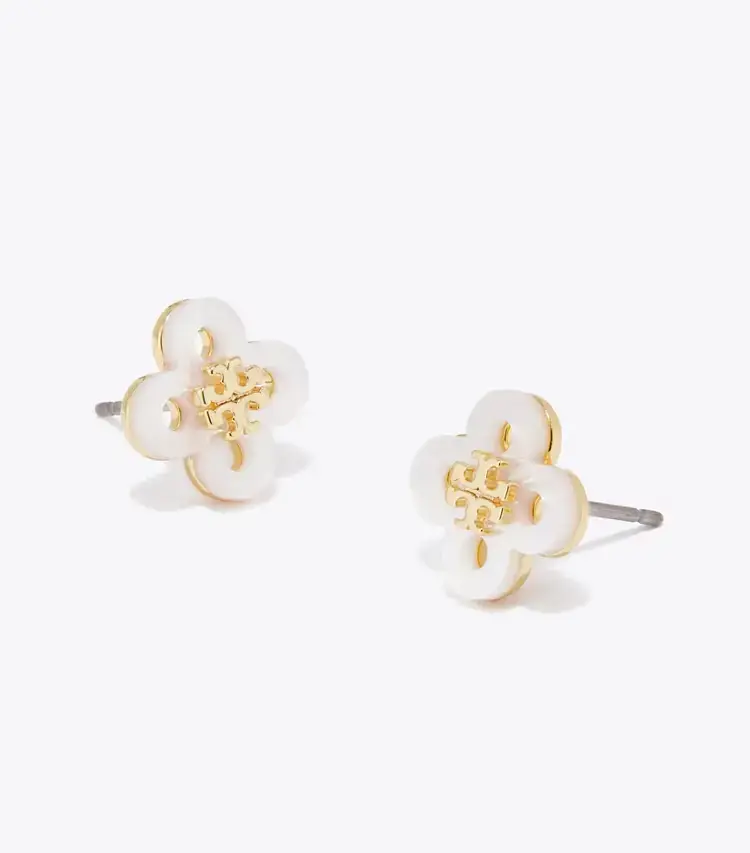 Forget Me Not Clover Stud Earring - Image 2
