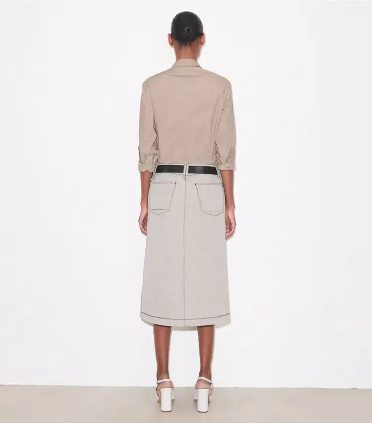 Cotton Canvas Skirt - Image 3