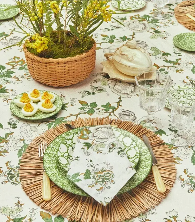 Happy Times Bouquet Round Tablecloth, 90" - Image 3