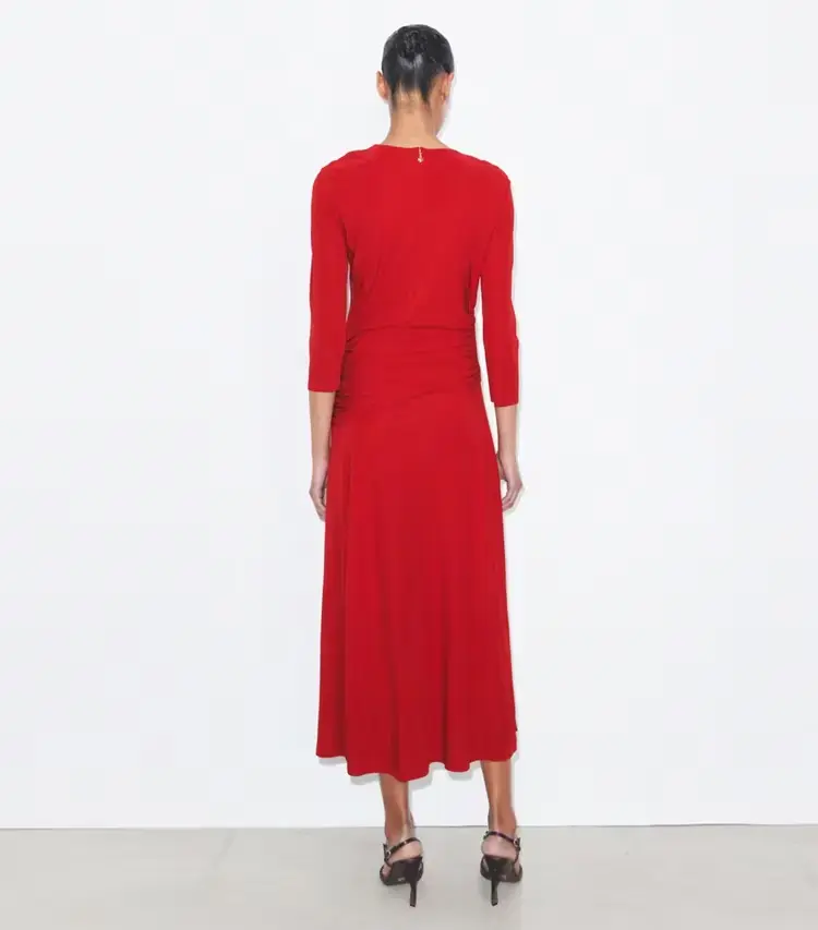 Flared Viscose Dress - Image 3