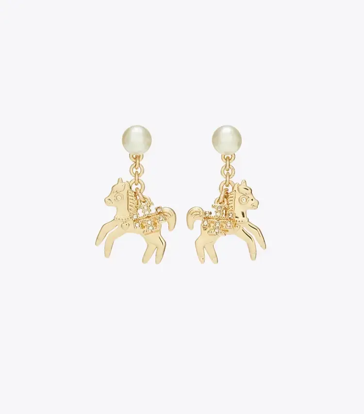 Curiosity Horse Charm Earrings