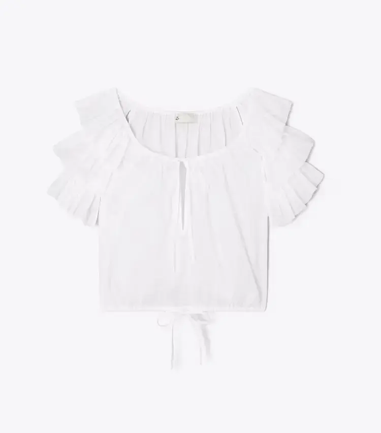 Ruffle Cotton Top