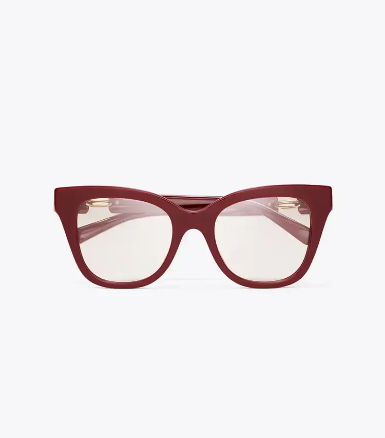 Pierced Oversized Cat-Eye Eyeglasses - Image 3
