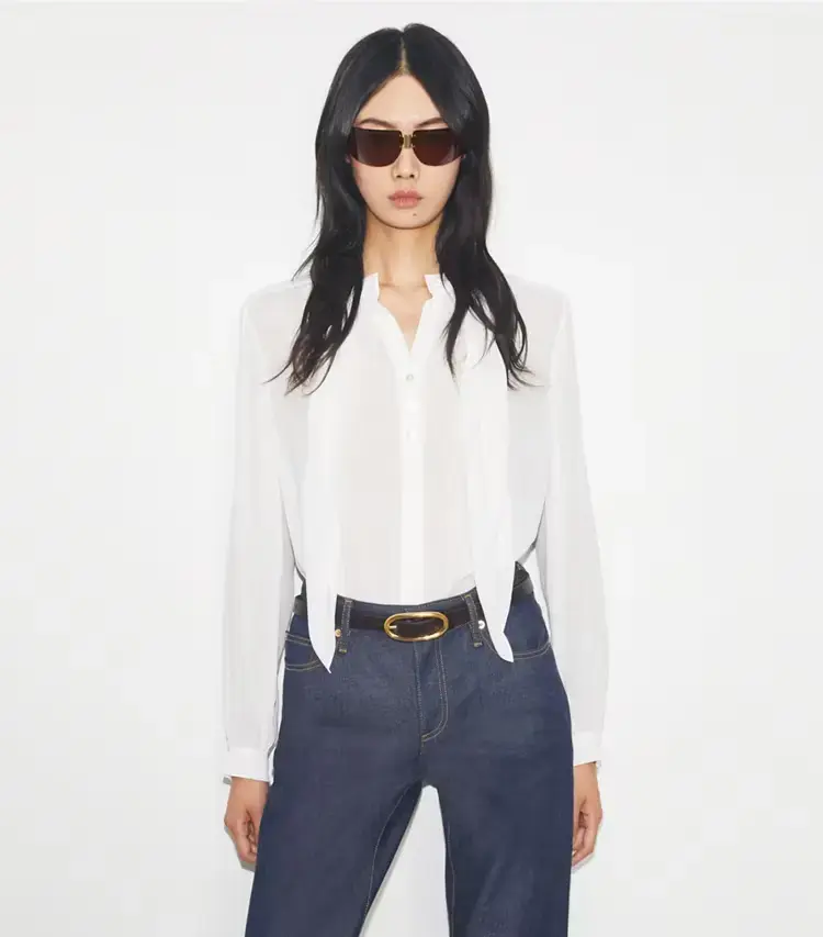 Georgette Bow Blouse - Image 2
