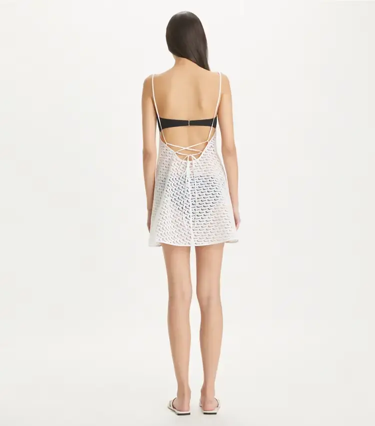 Broderie Mini Dress - Image 4