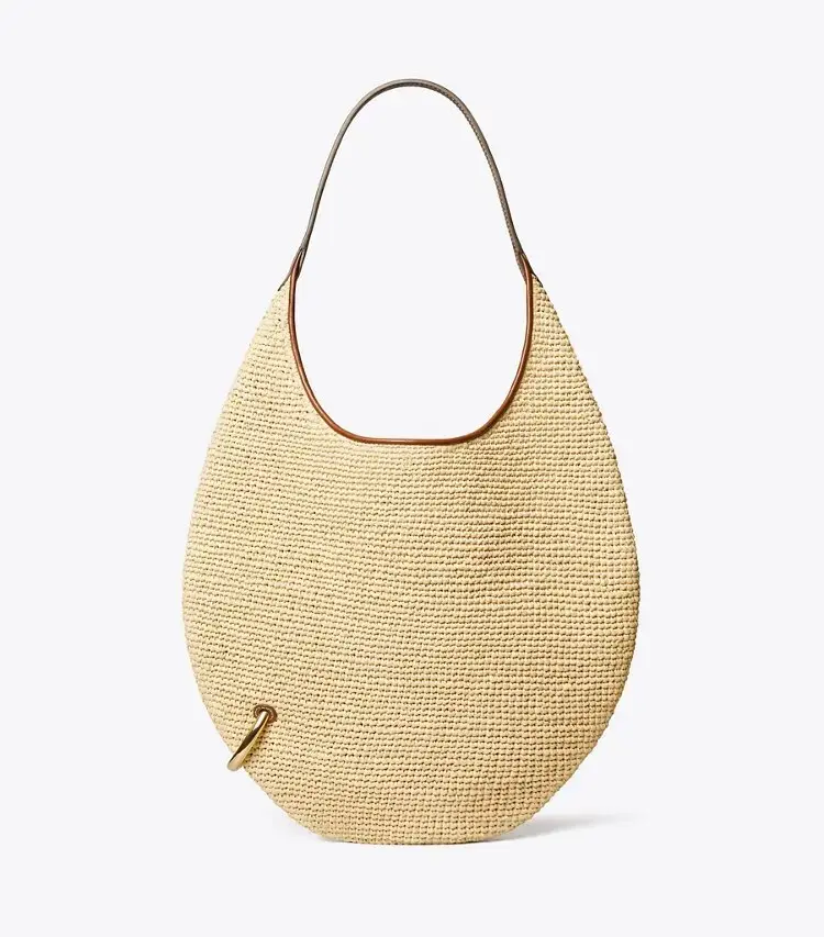 Pierced Soft Raffia Bag - Image 3