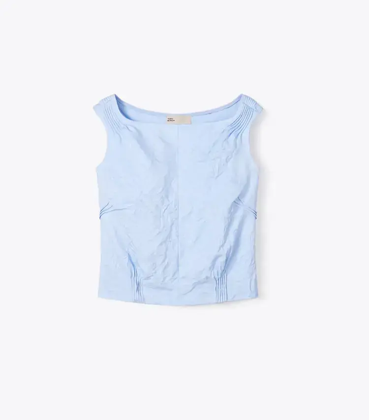 Crinkled Viscose Top