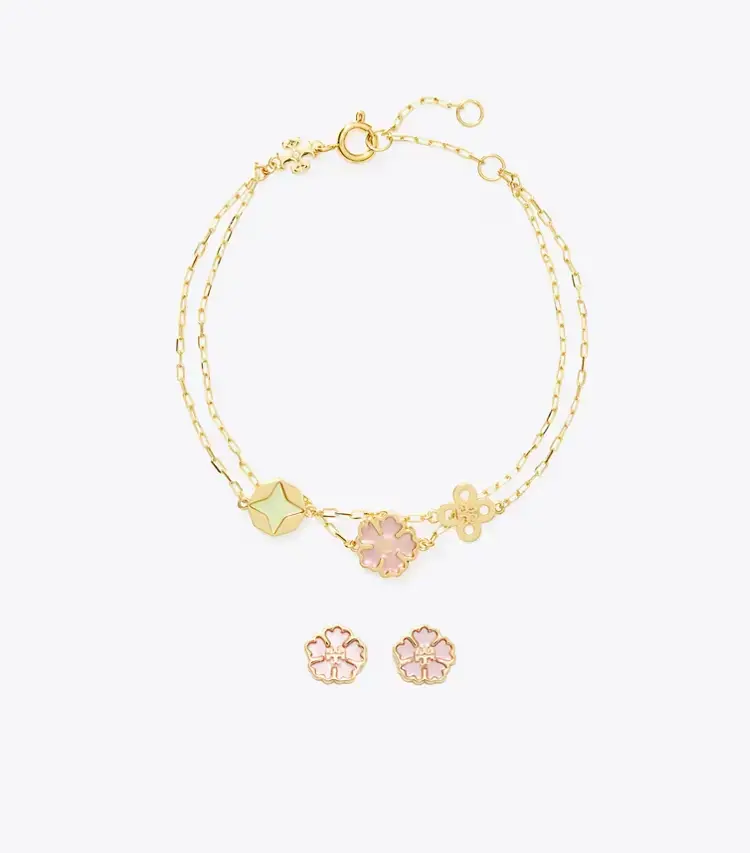 Forget Me Not Bracelet And Earrings Gift Set