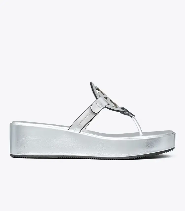 Miller Metallic Wedge Sandal - Image 3