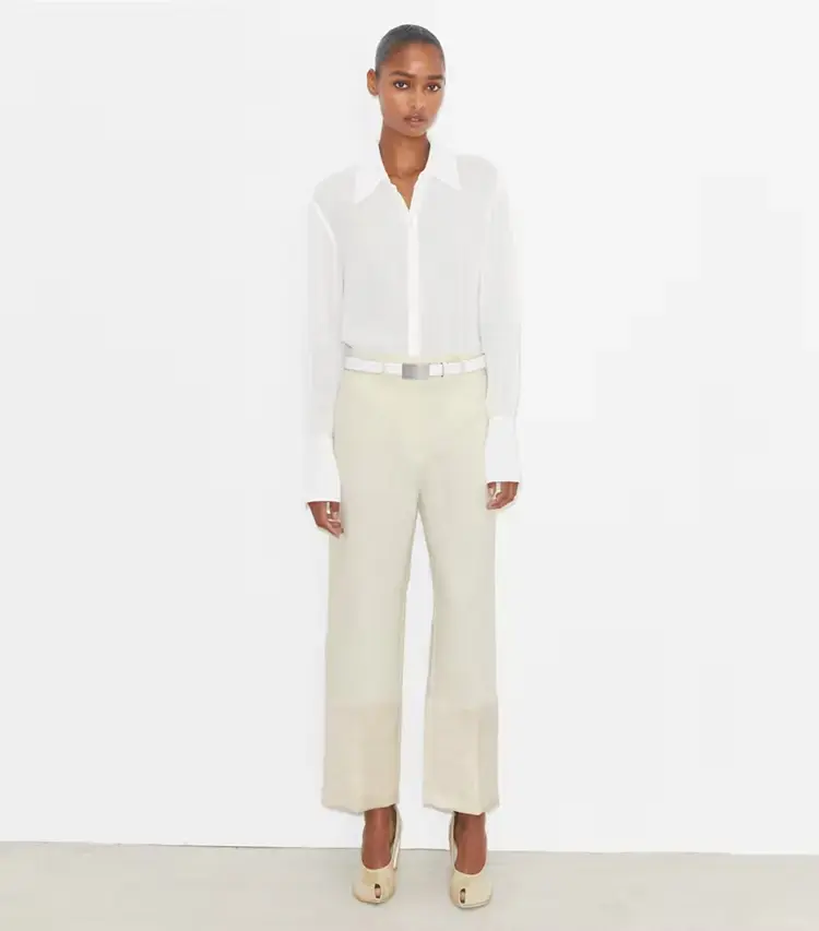 Cuffed Viscose Shirt - Image 3