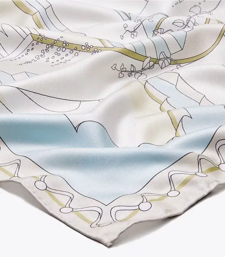 The Pool Silk Square Scarf - Image 2