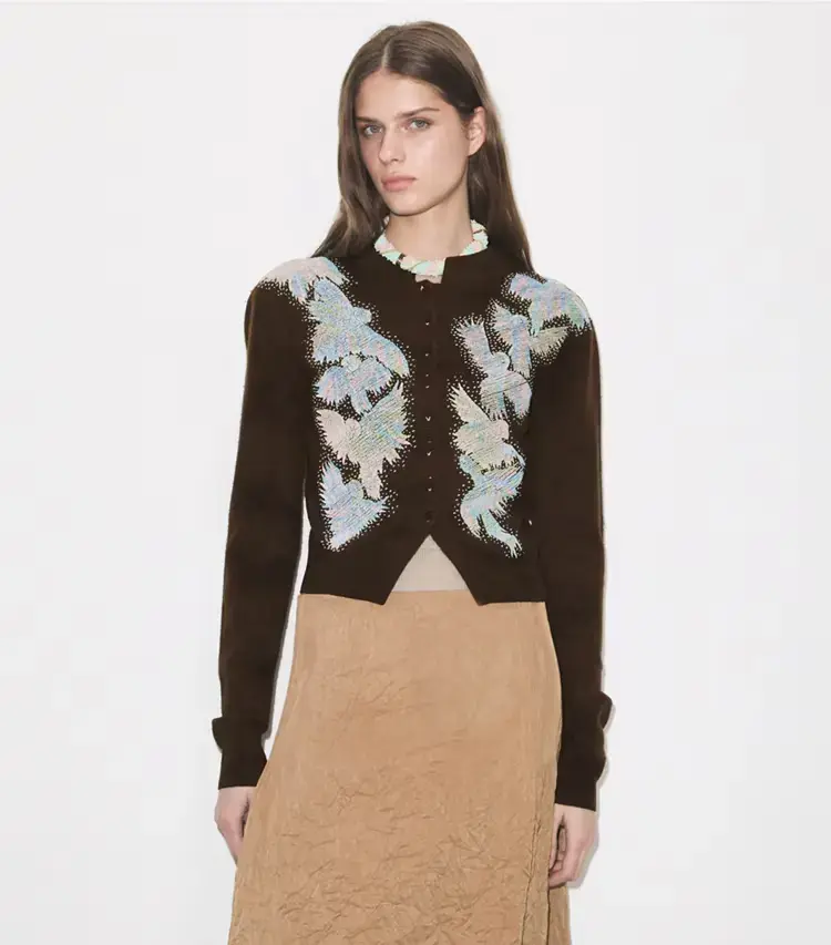 Embellished Wool Cardigan - Image 2