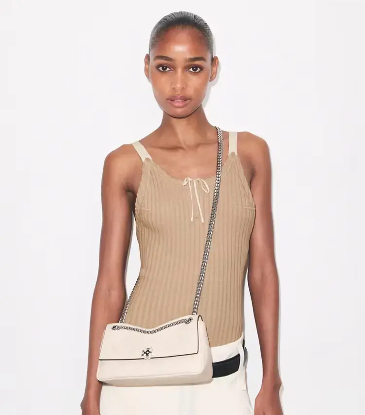 Small Charlie Quilted Shoulder Bag - Image 2
