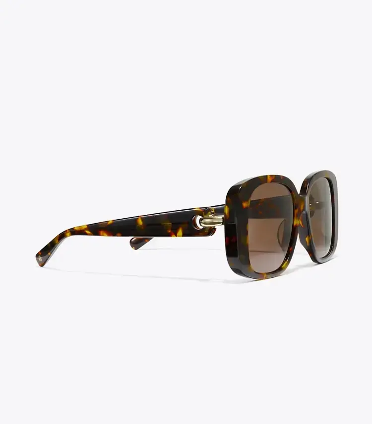 Pierced Oversized Square Sunglasses - Image 2