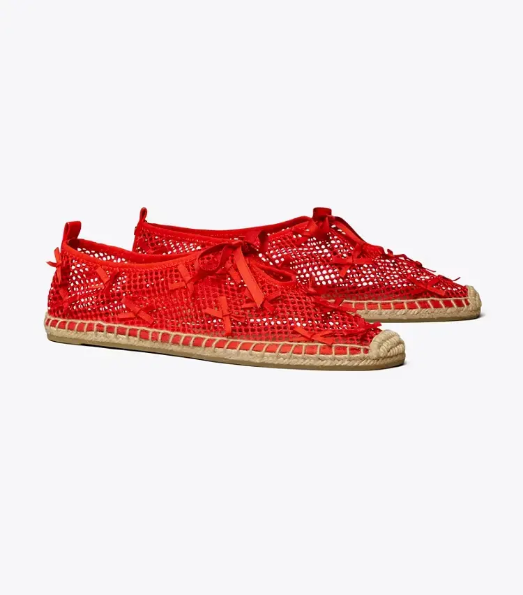 Mini Bow Mesh Espadrille