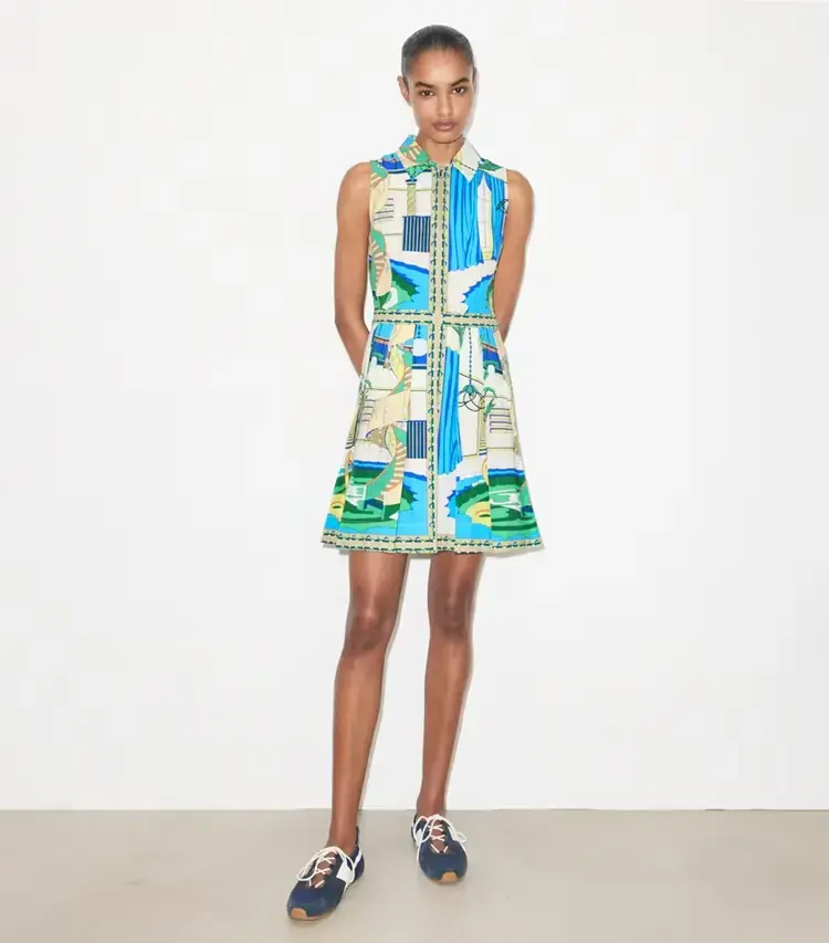 Printed Golf Dress - Image 3