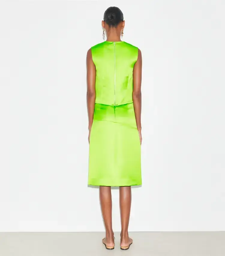 Deconstructed Satin Skirt - Image 3