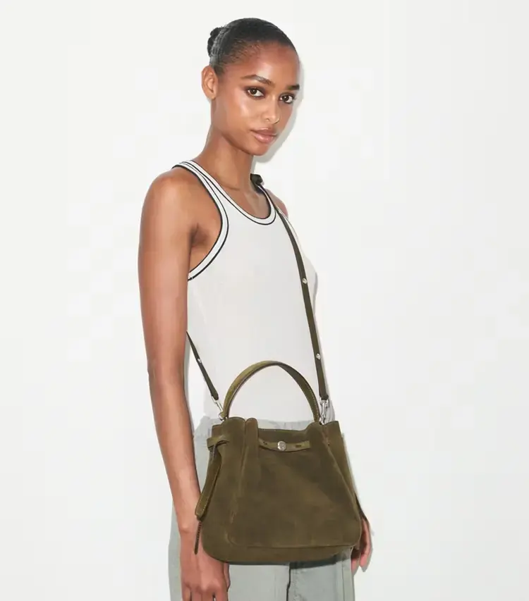 Romy Suede Bucket Bag - Image 3