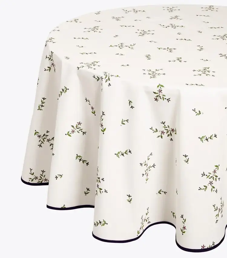 Jolie Fleur Round Tablecloth, 70" - Image 2