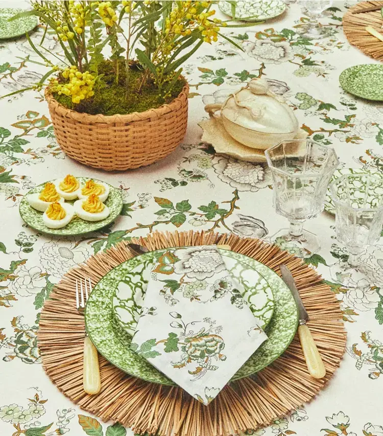Happy Times Bouquet Square Tablecloth, 70" X 70" - Image 3