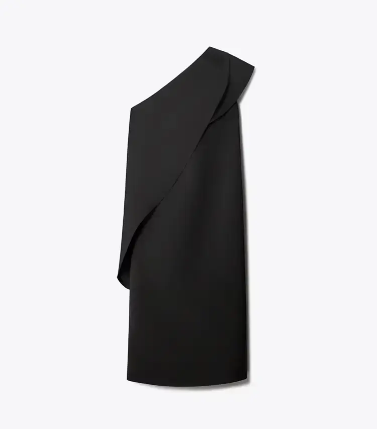 Satin Cape Dress