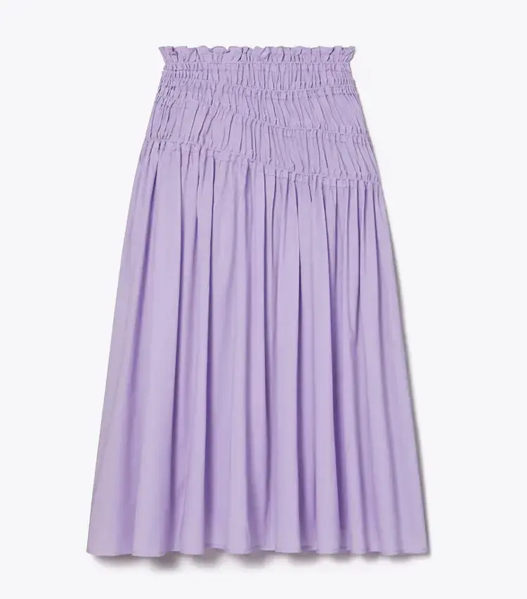 Smocked Cotton Skirt
